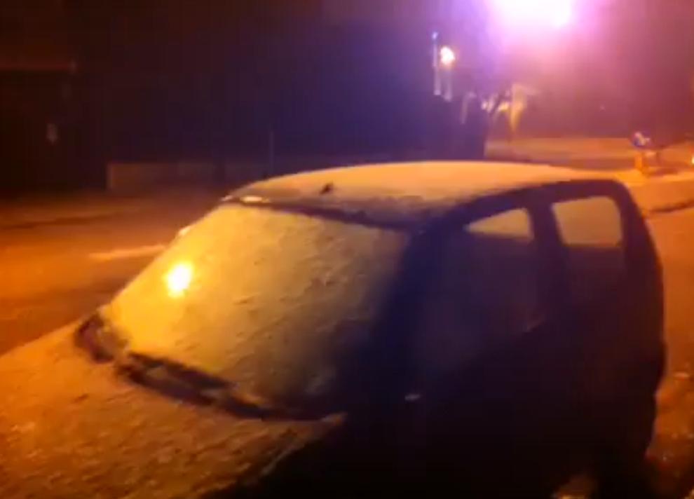 Neve a Latina nella tarda serata di ieri