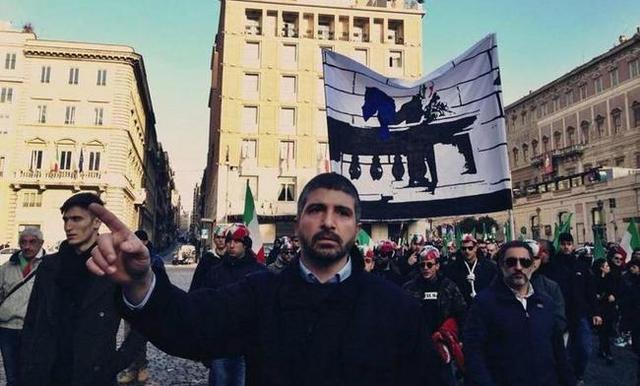 CasaPound alla manifestazione di Piazza del Popolo del 18 dicembre