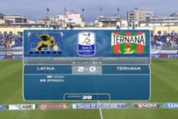 Latina-Ternana 2-0, gol e azioni VIDEO