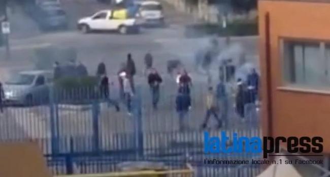 Scontri Latina-Pescara, il video esclusivo degli incidenti