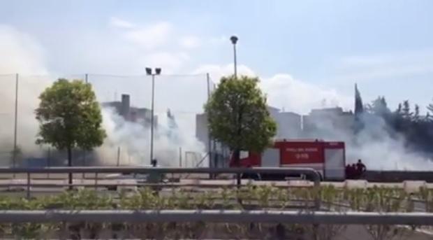 Latina, incendio questa mattina nei pressi del campo Santa Rita