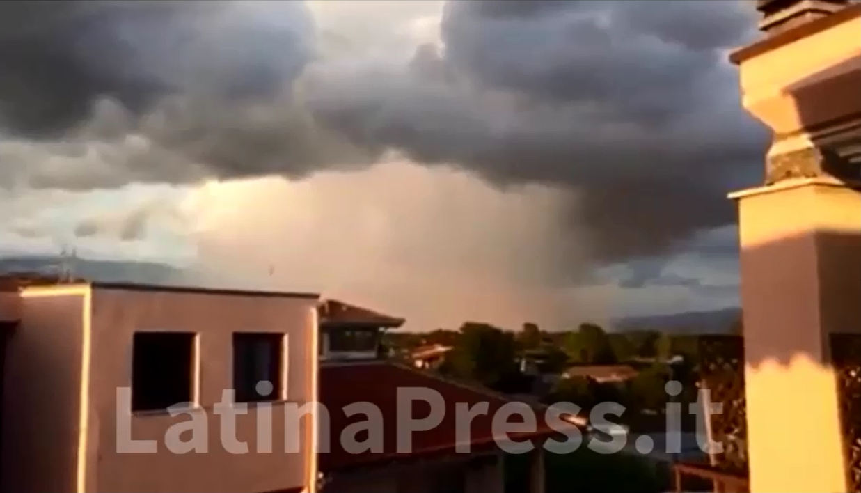 Latina, fenomeni meteorologici molto particolari VIDEO