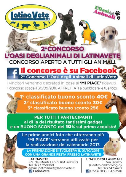 2° edizione del Concorso lanciato da LatinaVete in collaborazione con l’Oasi degli Animali