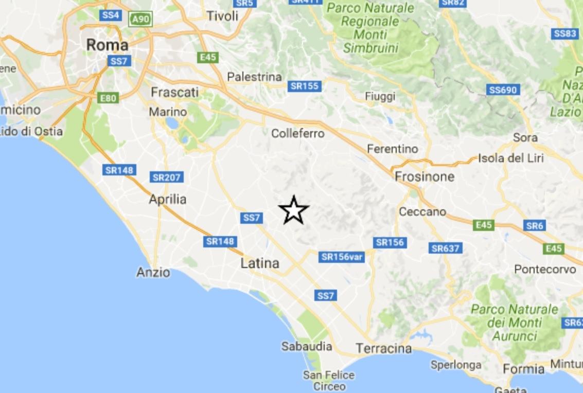 Lieve scossa di terremoto nella notte a Sermoneta