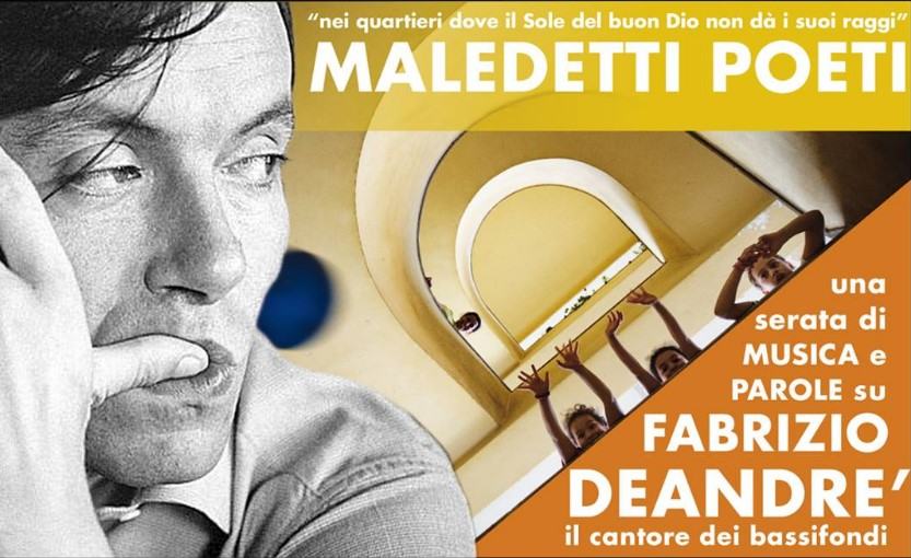 28 Aprile Tre serate di festa nella Piazzetta del Quartiere Nicolosi – Presentazione del Libro “Fabrizio De Andrè Maledetti Poeti” di Miro Renzaglia,