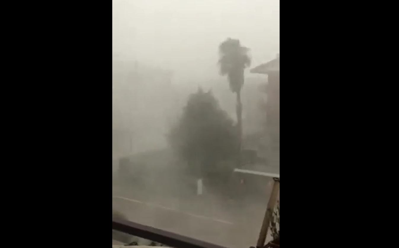 Latina, le impressionanti immagini della tempesta di acqua e vento a Borgo Carso