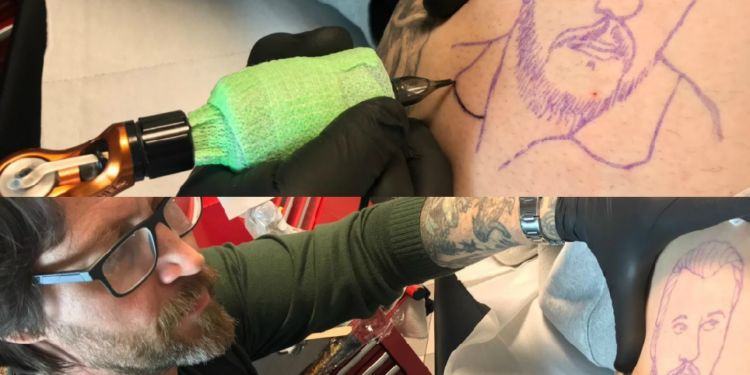 “È il mio eroe!”, giovane di Latina si tatua il volto del Ministro Salvini VIDEO