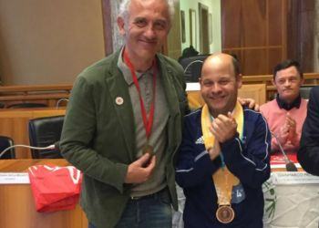 Latina: il Sindaco premia Devis D’Arpino, medaglia di bronzo ai World Games di Special Olympics di Abu Dhabi