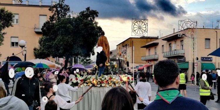 (FOTO) Latina Scalo: 1° Maggio festa dei lavoratori e processione