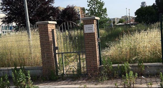 A Latina erba alta più di un metro: il parco giochi per bambini è off limits FOTO