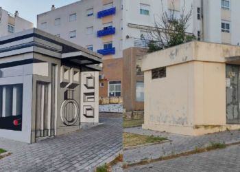 Artista di Latina trasforma cabina elettrica in un’opera d’arte: il suo nome è EMMEU