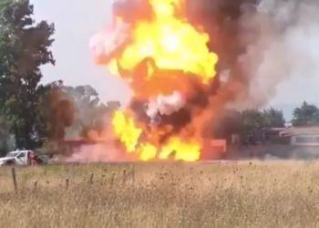 Incendio tra Latina e Cisterna, scoppia bombola del gas, ecco il video della terrificante esplosione