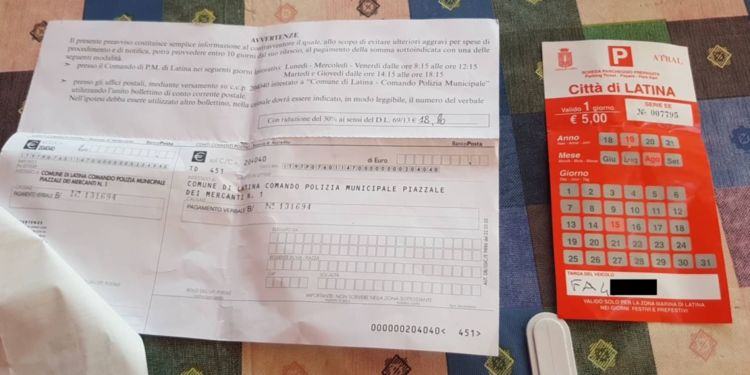 Al lido di Latina ti multano anche con il ticket pagato(ed esposto). Lo sfogo di un lettore