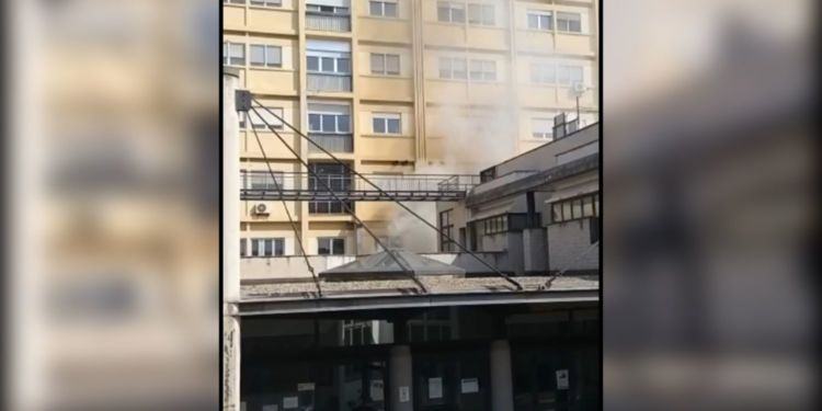 Paura per un incendio all’ospedale Goretti di Latina, a fuoco le caldaie VIDEO