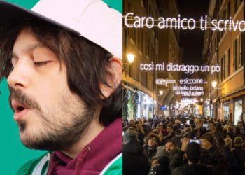 Latina, in zona pub i versi di Calcutta come luminarie di Natale