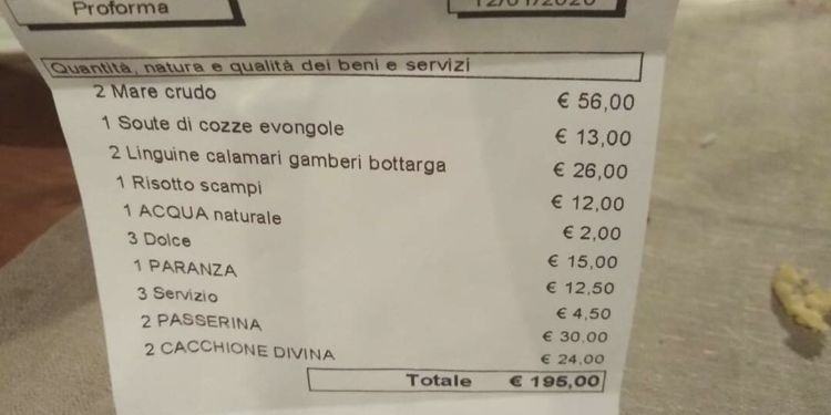 Latina: non pagano il conto al ristorante, poi si vantano sui social