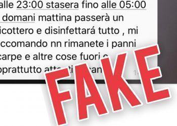 Coronavirus, elicottero “disinfetterà” la città: la fake news fa il giro di Latina provincia