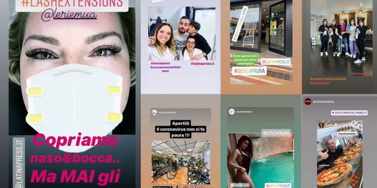 #senzapaura, centinaia di attività commerciali aderiscono alla campagna di LatinaPress su Instagram
