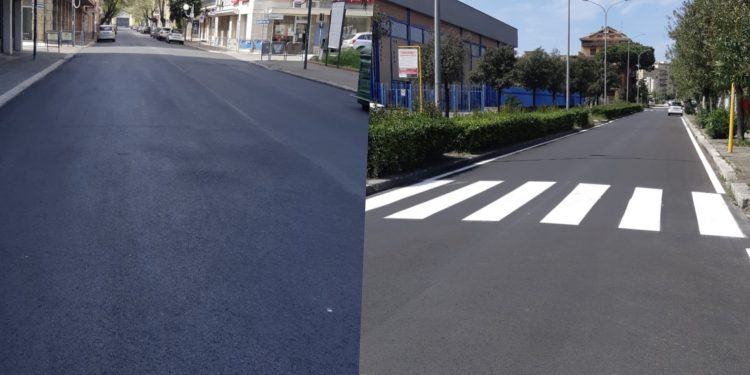 Latina, riasfaltate alcune strade del centro