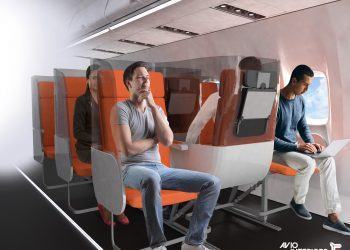 Ecco come viaggeremo in aereo: azienda di Latina propone il nuovo allestimento post Covid