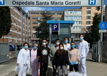 Latina, lodevole iniziativa di cinque studenti del Majorana: donano materiale sanitario al Goretti