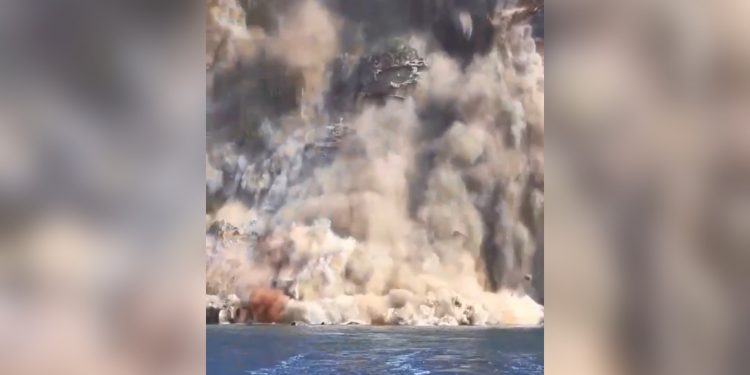 Ventotene, l’impressionante video della frana avvenuta ieri sull’isola