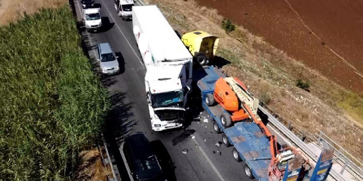 Scontro tra tir sulla Monti Lepini a Sezze scalo: ci sono feriti FOTO