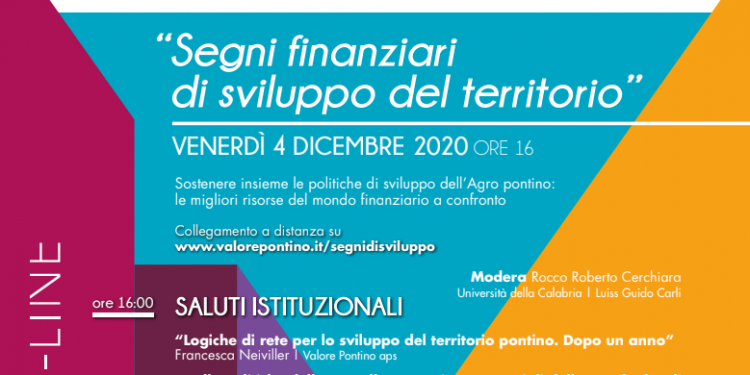 Latina, il 4 dicembre il convegno “Segni finanziari di sviluppo del territorio”