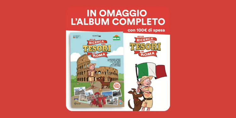 Anche nei Conad pontini in omaggio il meraviglioso album “Alla ricerca dei tesori perduti di Roma”