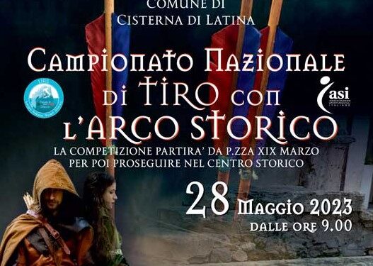 Campionato nazionale di tiro con l’arco storico – Cisterna il 28 maggio