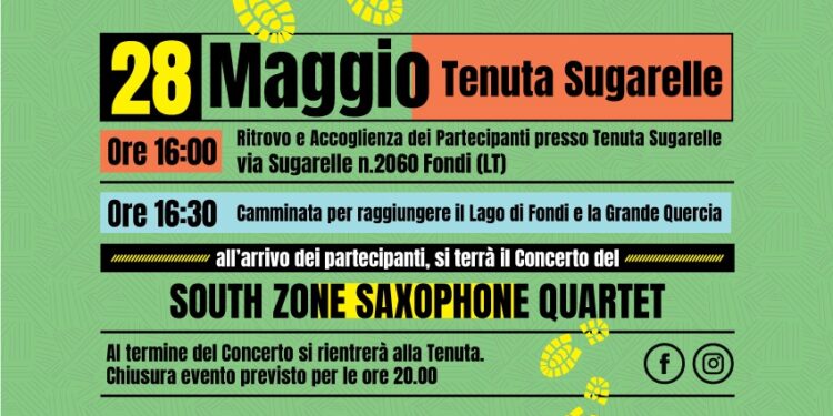 Camminare verso la musica 2023 ultimo appuntamento – 28 Maggio Fondi