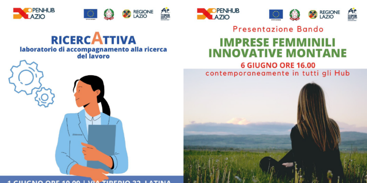 Eventi e Business, Ricerca lavoro ed Impresa femminile – Open Hub Lazio