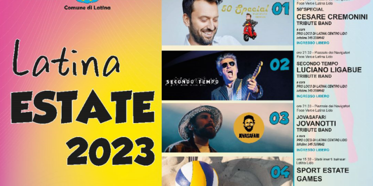 Latina estate 2023: concerti, sport e divertimento in centro e sul lungomare
