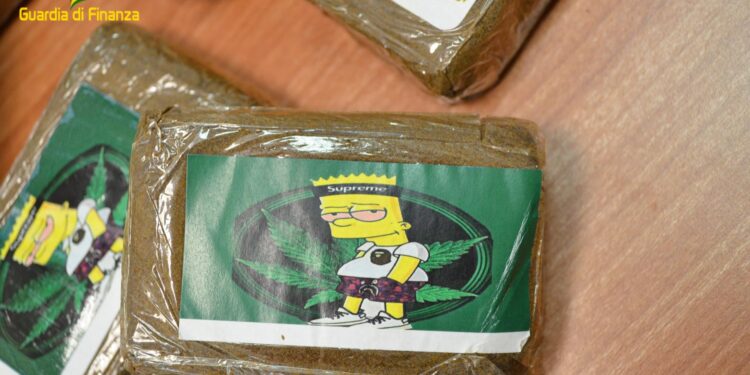 Terracina, sequestrato oltre un chilo di droga col marchio dei Simpson