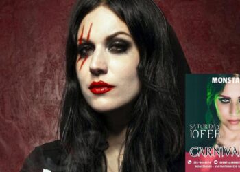 Latina – La voce dei Lacuna Coil Cristina Scabbia al CARNIVAL ROCK! il 10 Febbraio da MonstarLab