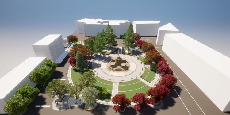 Cisterna, iniziano i lavori di riqualificazione della centralissima Piazza XIX Marzo e del suo giardino