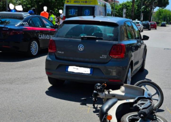 Scontro auto-scooter a Terracina: 50enne finisce all’ospedale