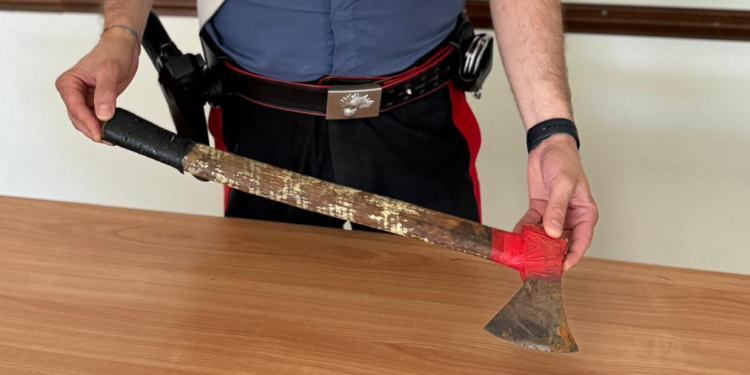 Terracina: infastidito dal rumore della cella frigo, minaccia un uomo con un’ascia