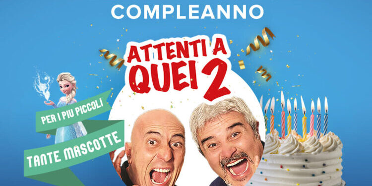 28º Compleanno al Centro Commerciale Latinafiori con Pino Insegno