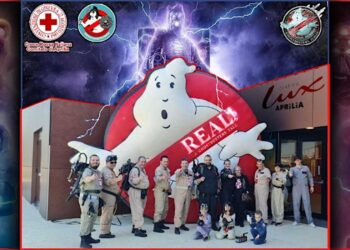 I fan di Ghostbusters ad Aprilia, per raccogliere fondi per la Croce Rossa