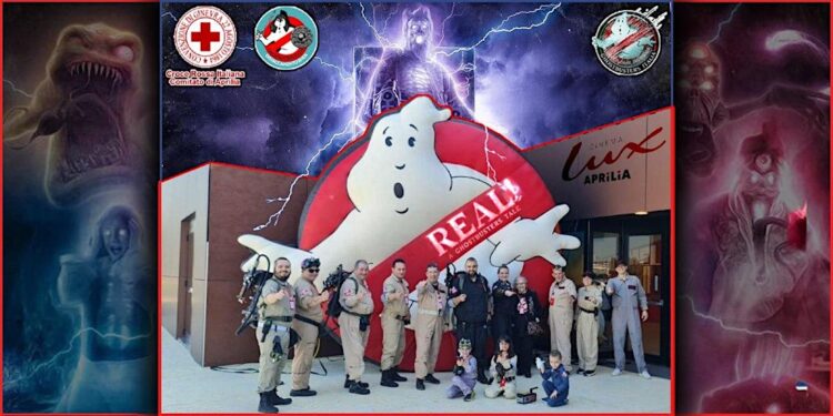 I fan di Ghostbusters ad Aprilia, per raccogliere fondi per la Croce Rossa