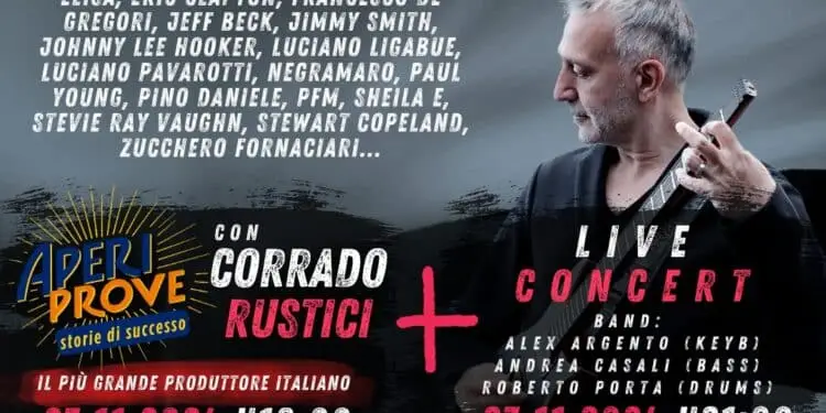 Corrado Rustici al Monstarlab: una serata di musica ed emozioni a Latina