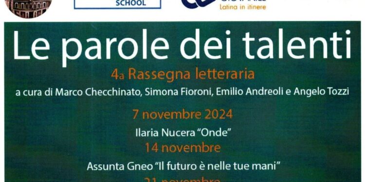 Al via la nuova edizione della rassegna letteraria “Le parole dei talenti”: appuntamento ogni giovedì alle 18 al Circolo Cittadino “Sante Palumbo”