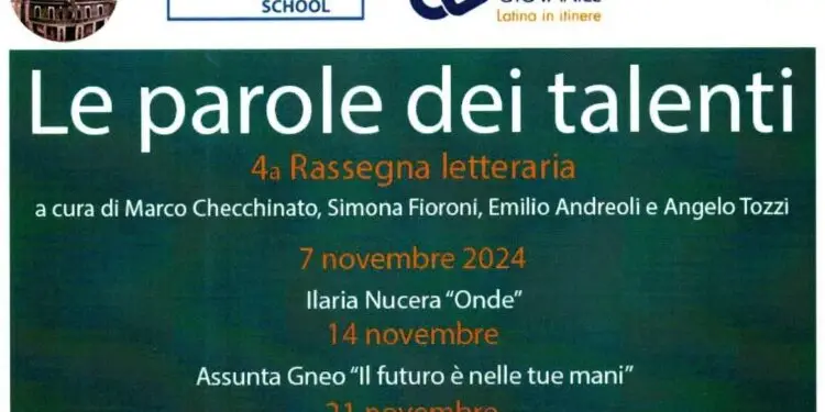 Al via la nuova edizione della rassegna letteraria “Le parole dei talenti”: appuntamento ogni giovedì alle 18 al Circolo Cittadino “Sante Palumbo”