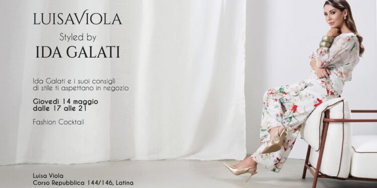 Moda, stile e storytelling: Ida Galati ospite da Luisa Viola a Latina