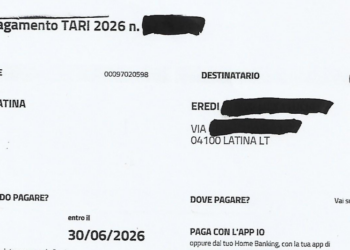 Il Comune di Latina invia agli eredi di un defunto la Tari per 19 giorni di vita nel 2026: 7 euro!