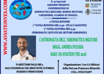 Aviation Yes – Ospite l’astronauta Andrea Patassa il 27 settembre