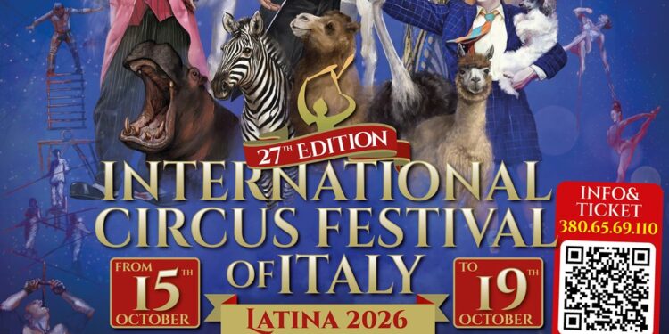Latina, al via il Festival Internazionale del Circo: 23 esibizioni da 14 Paesi